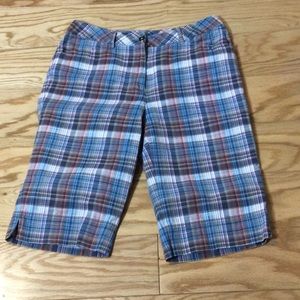 4 Westbound plaid Bermuda shorts